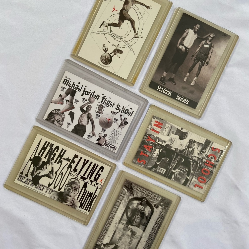 1991 NIKE Michael JORDAN Spike LEE 6 CARD SET - Picture 7 of 16